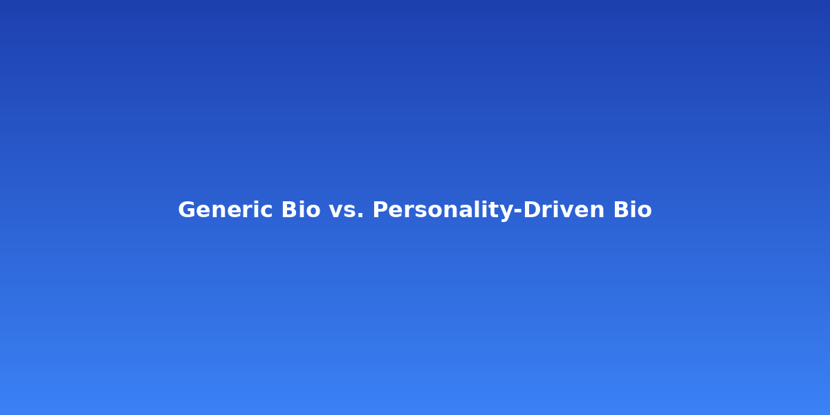 Side-by-side comparison of a generic tutor bio and an engaging personality-driven bio showing clear visual contrast